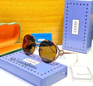 Gucci Round Sunglasses, With Decorative Lenses