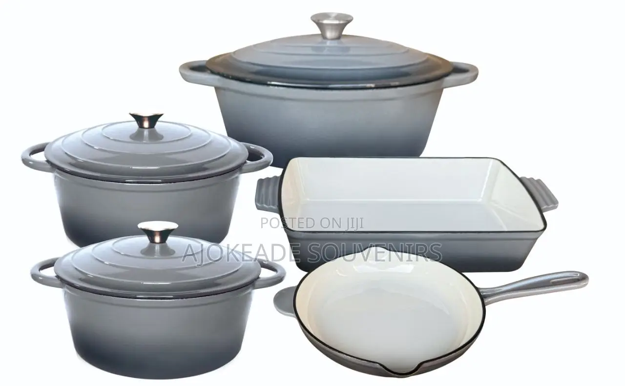 5pcs Vmigo Cast Iron Pot Set