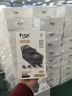 50000mah 22.5w 4 Inbuilt Cables Fast Charging Type C Output