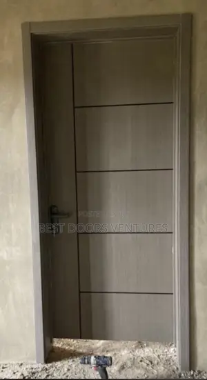3ft by 7ft Wooden Door Gray Color Sound and Water Proof