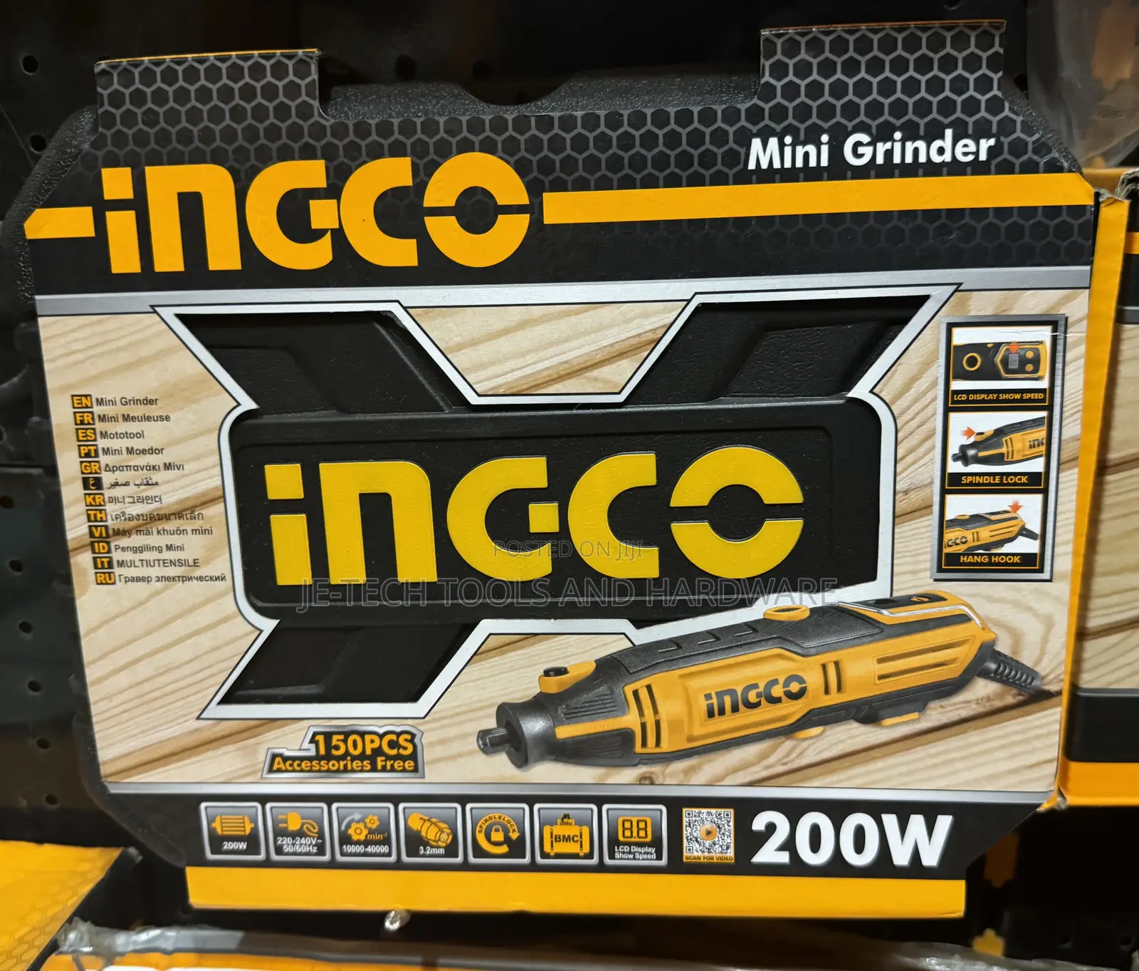 Electric Rotary Multi-Tool 200w With Speed Control