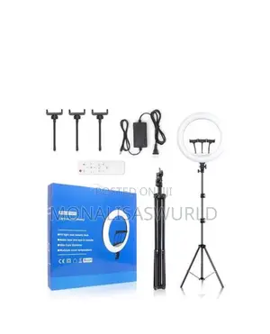 Photo - 18 Inches Led Ringlight With Remote Control and Tripod Stand