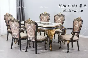 New Modern Royal Set of Dinning Table With 6 Chairs