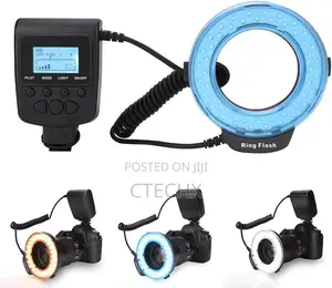 Photo - Macro Led Ring Flash Light With LCD Screen Display for Camer