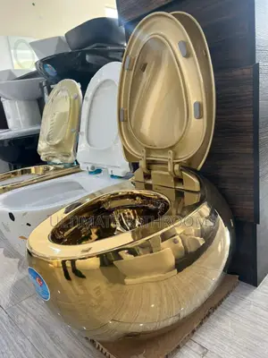 Egg Design Gold Suspended Watercloset