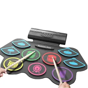 Photo - Cnapxaia Electric 9 Pads Silicone Drum Set With Dual Speaker