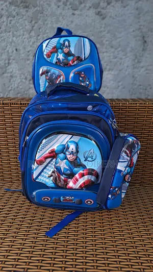 Boys Character 3in1 Blue School Bag