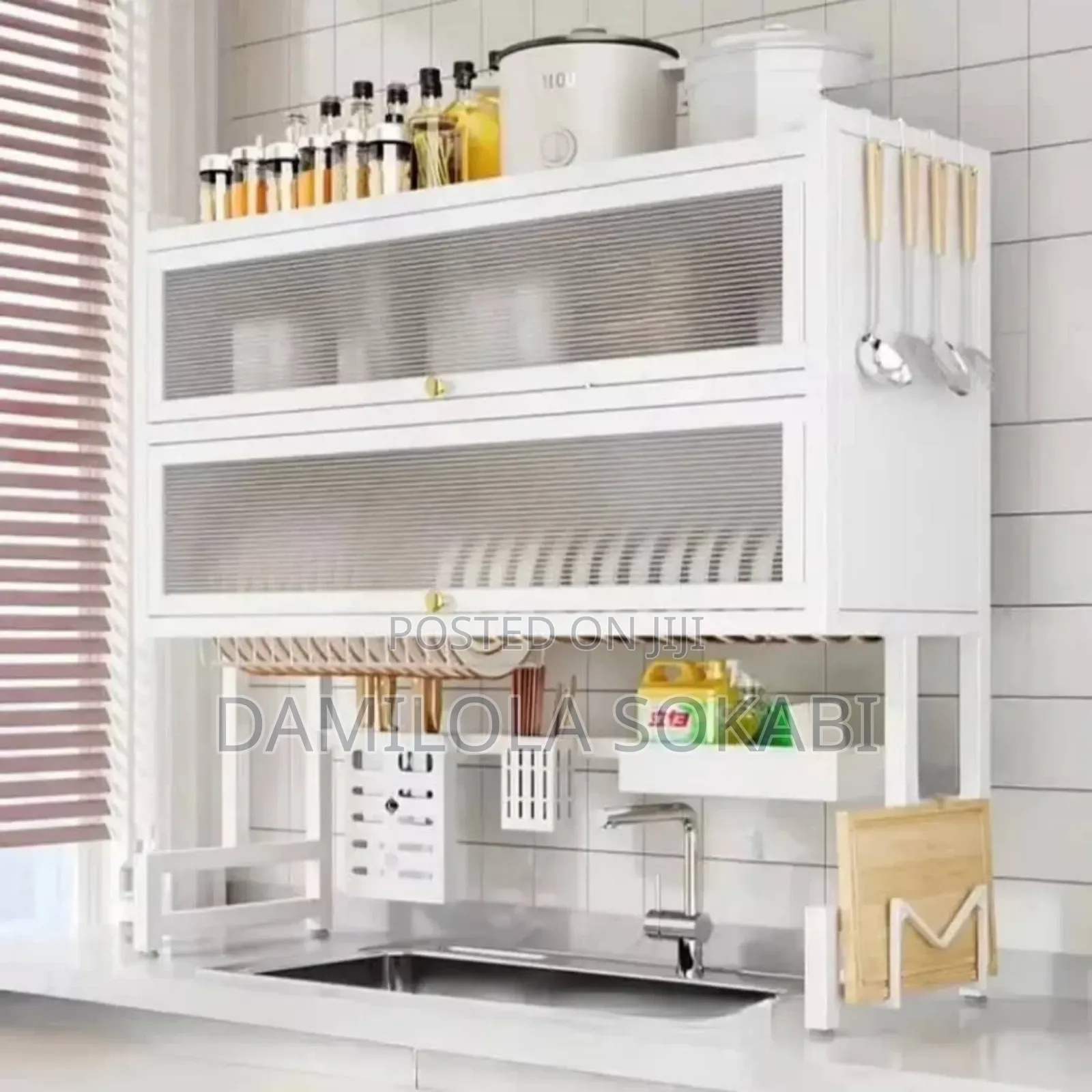 2 Layer Oversink Dustproof Plate Rack