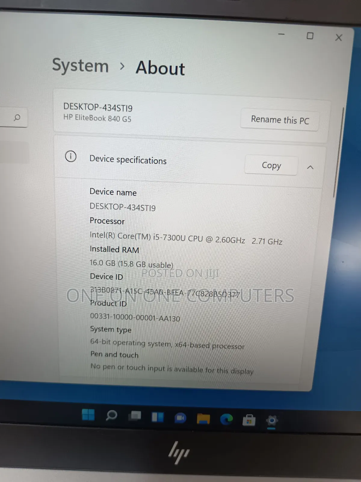 Laptop HP EliteBook 840 G5 16GB Intel Core I5 SSD 256GB