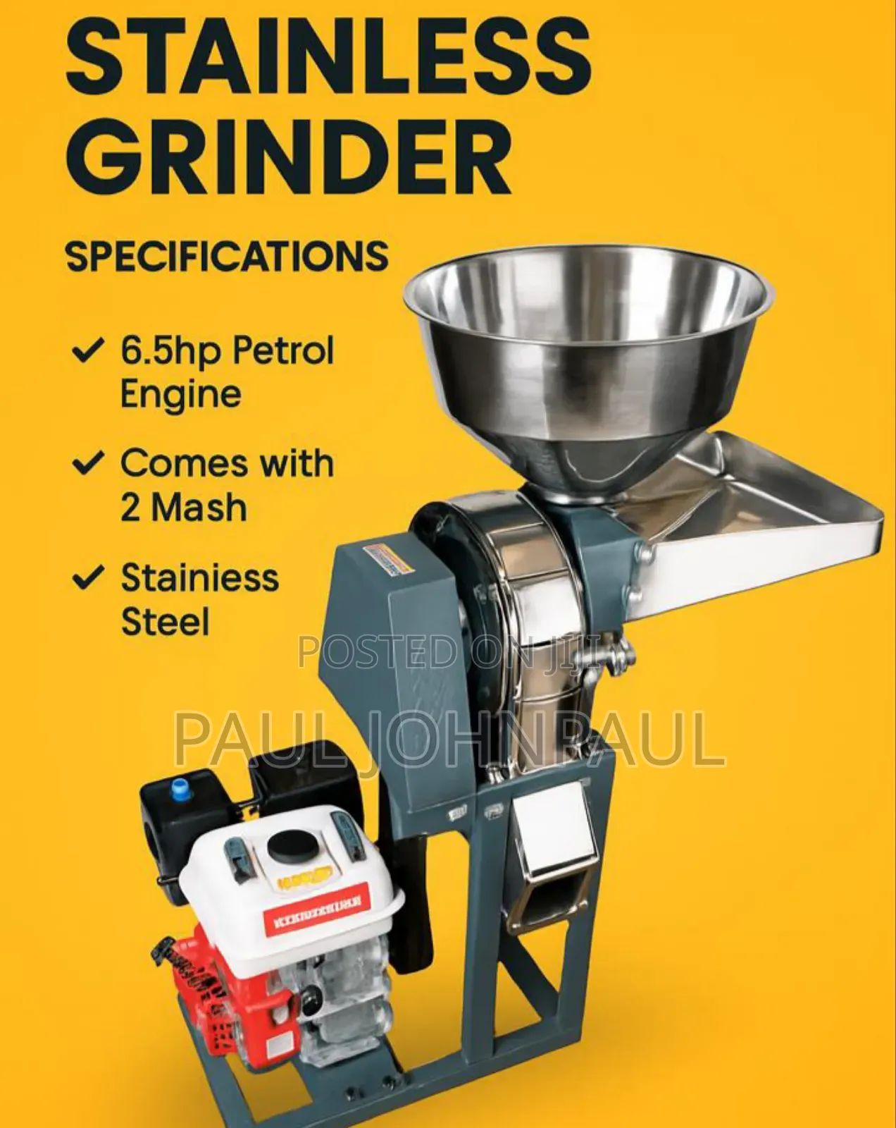 Stainless Grinding Machine