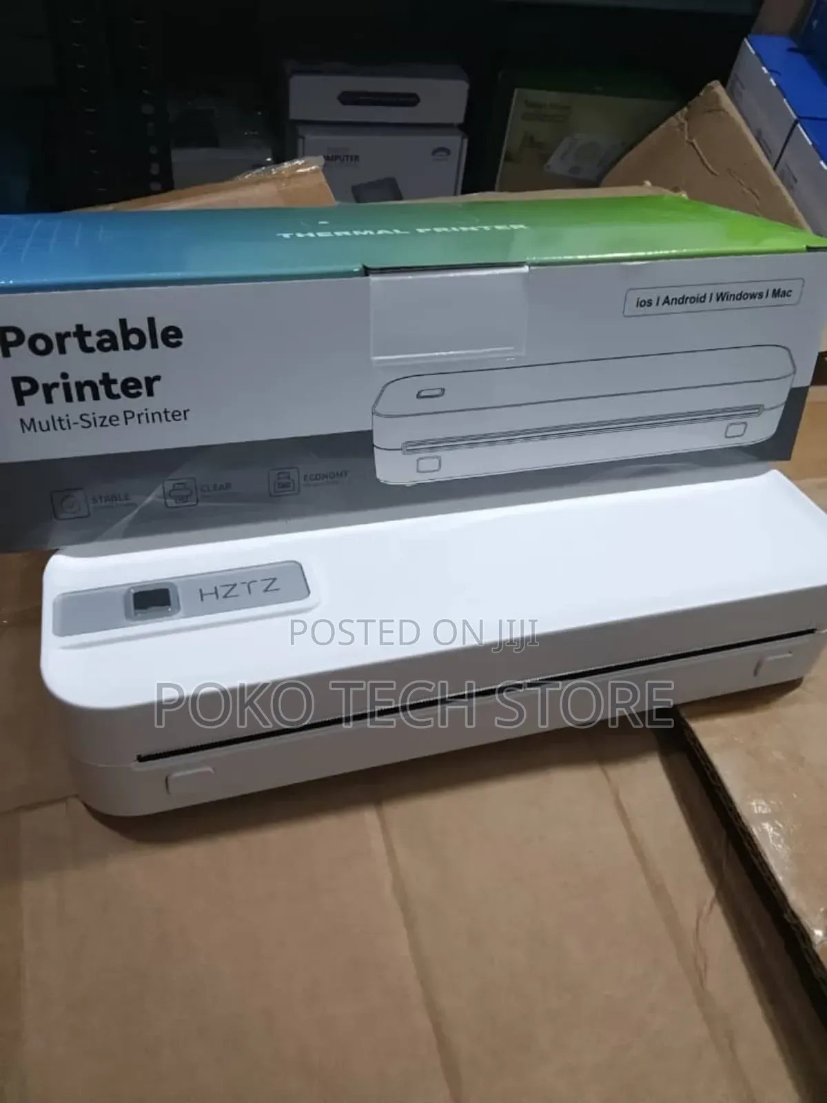 HZTZ A4rj Portable Thermal Printer Wireless A4 Capacity
