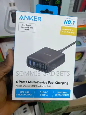 Anker Ultra Charger 112w 6 Ports Gan