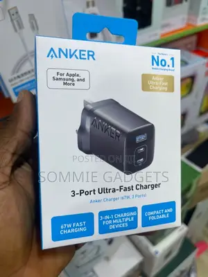 Anker Ultra Charger 67w 3 Ports