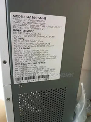 11kva Hybrid 48v Colar Solar