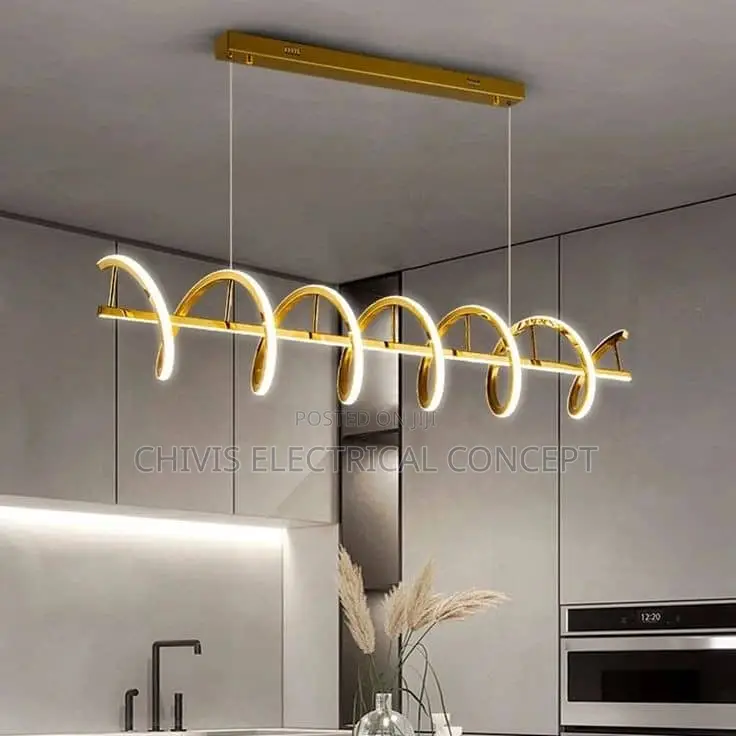 Minimalist Modern Dining Table Led Pendant Lights Linear