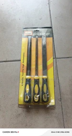 8" Steel File 3pcs Set