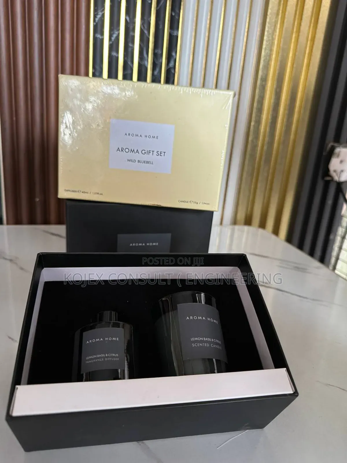 Luxury Aroma Gift Set Reed Diffuser + Scented Candle