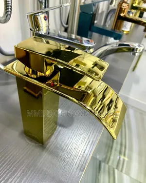 Waterfall Gold Basin Mixer
