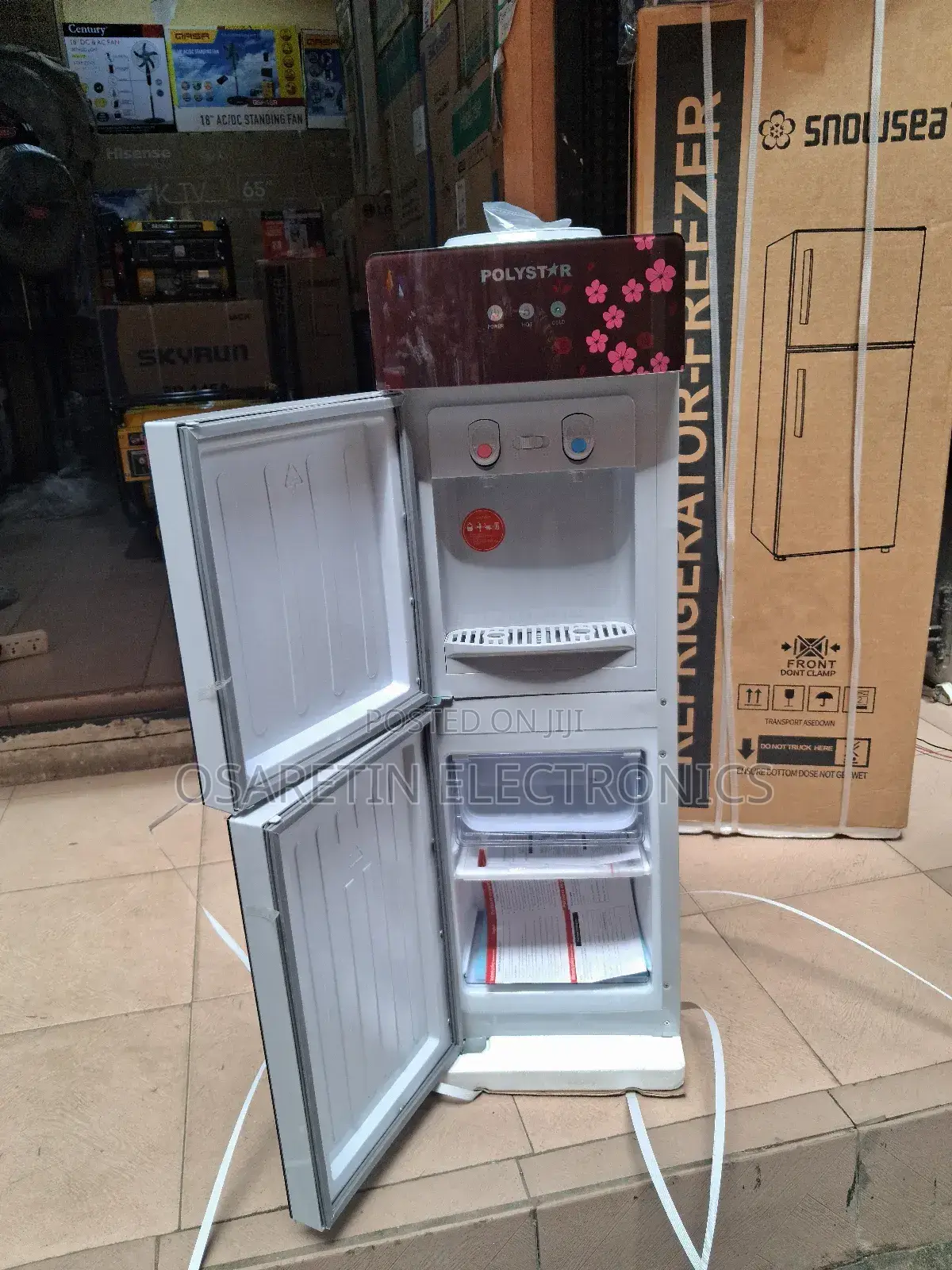 Polystar Water Dispenser With Mini Refrigerator