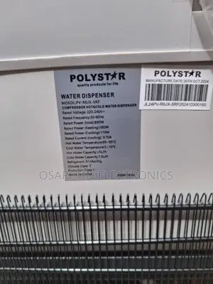Polystar Water Dispenser With Mini Refrigerator