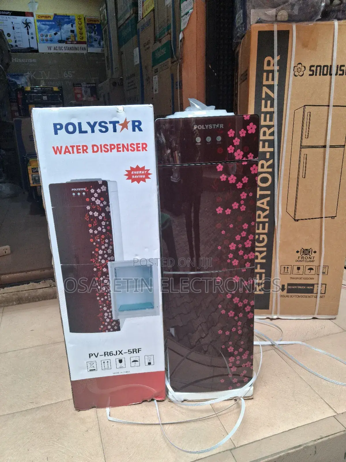 Polystar Water Dispenser With Mini Refrigerator