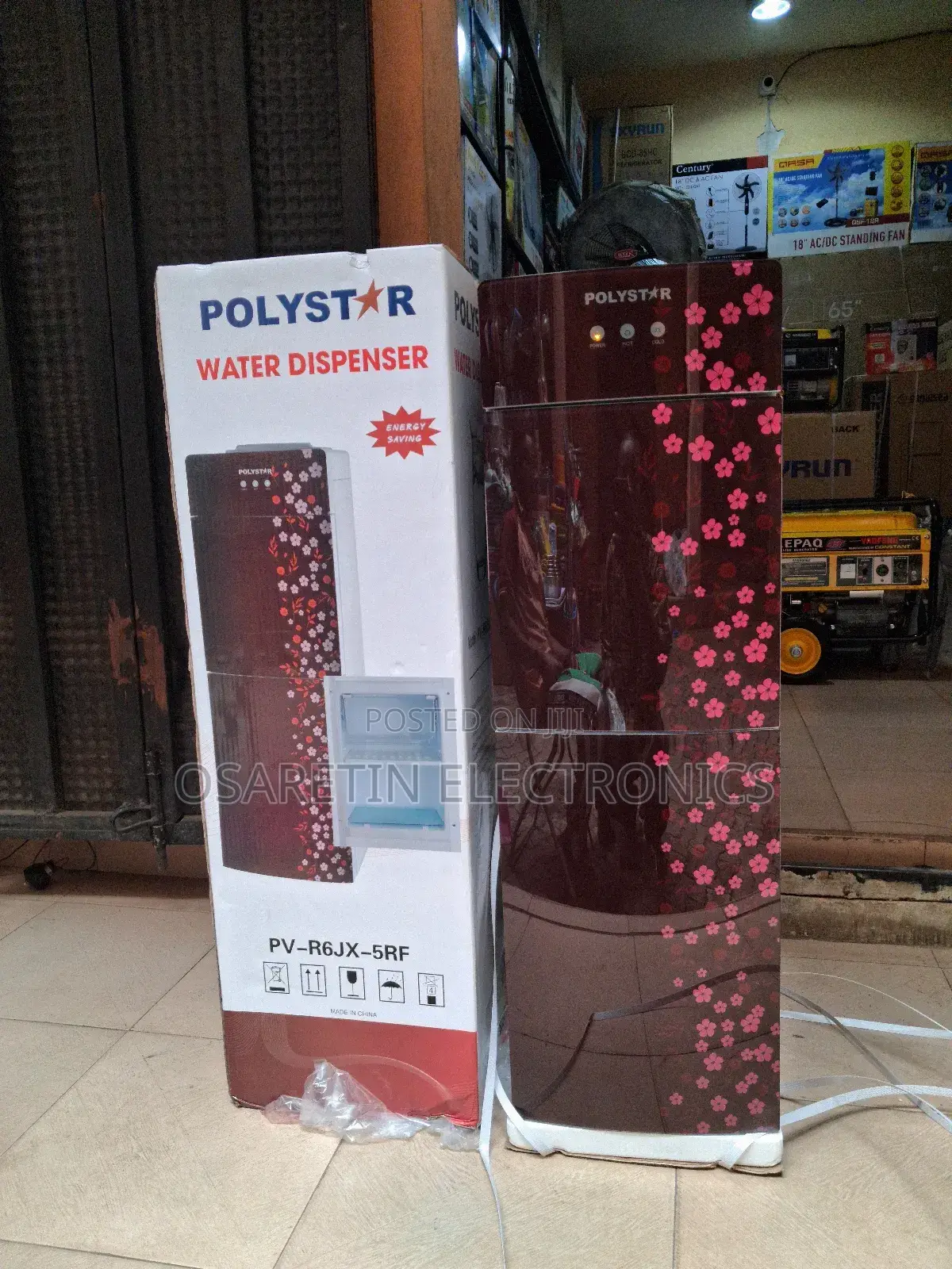 Polystar Water Dispenser With Mini Refrigerator