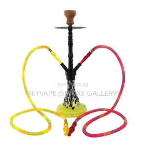 Double-Pipe Flat-Bottom Aluminum Alloy Hookahs