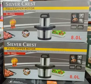 Silver Crest Stainless Steel Electric Meat Grinder