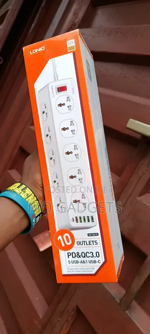 Lundio 10in 1 Power Socket With Surge Protection