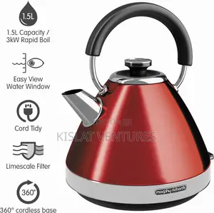 Morphy Richards Venture 1.5l Pyramid Kettle Red