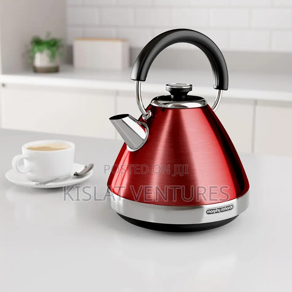 Morphy Richards Venture 1.5l Pyramid Kettle Red