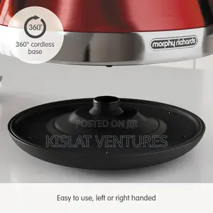 Morphy Richards Venture 1.5l Pyramid Kettle Red