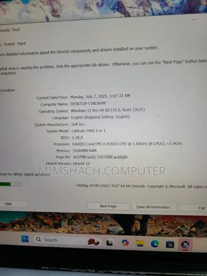 Laptop Dell Latitude 7400 16GB Intel Core I5 SSD 512GB