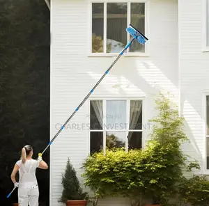 2-in-1 Glass/Window Cleaner With Telescopic Pole