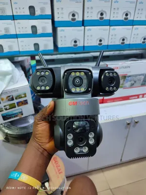 V380 Pro Ultra Hd Triple Lens PTZ Solar Camera.