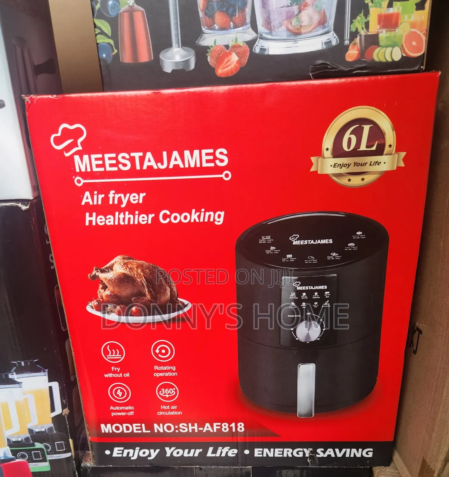 Meestajames 6l Modern Air Fryer Mh