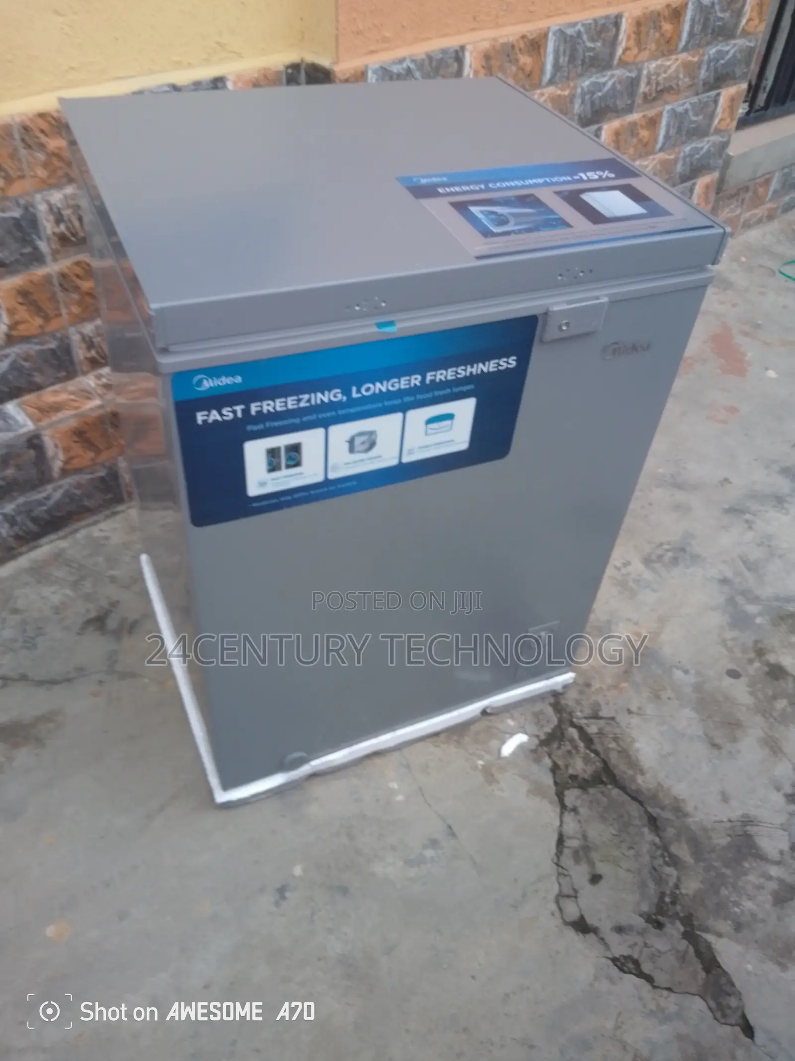 Mdrc207fzg43ngg Chest Freezer Silver Grey