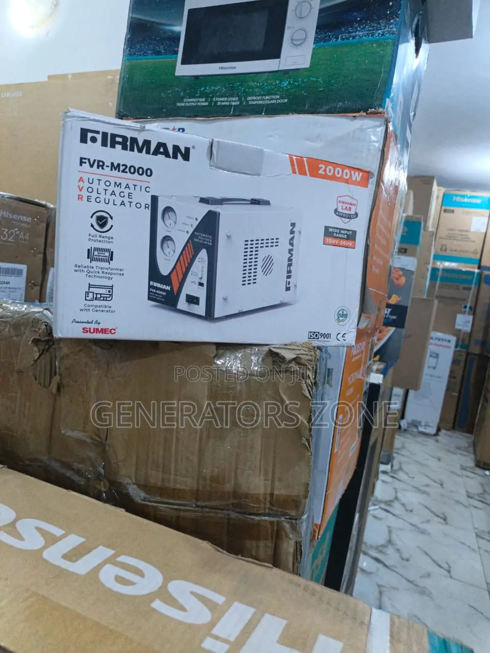 "Reduce Power Waste With Firman FRV-M2000" 2kva Stabilizer