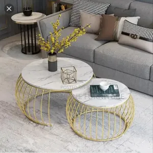 Two in One Marble Centre Table