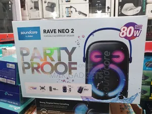 Soundcore Anker Rave Neo 2 Portable Speaker With 80w Stereo