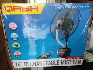 Qasa 16" Rechargeable Mist Standing Fan