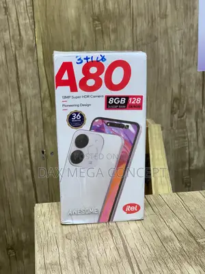 New Itel A80 128 GB Black