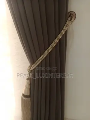 Dark Grey Unique Curtain