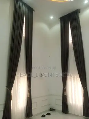 Dark Grey Unique Curtain