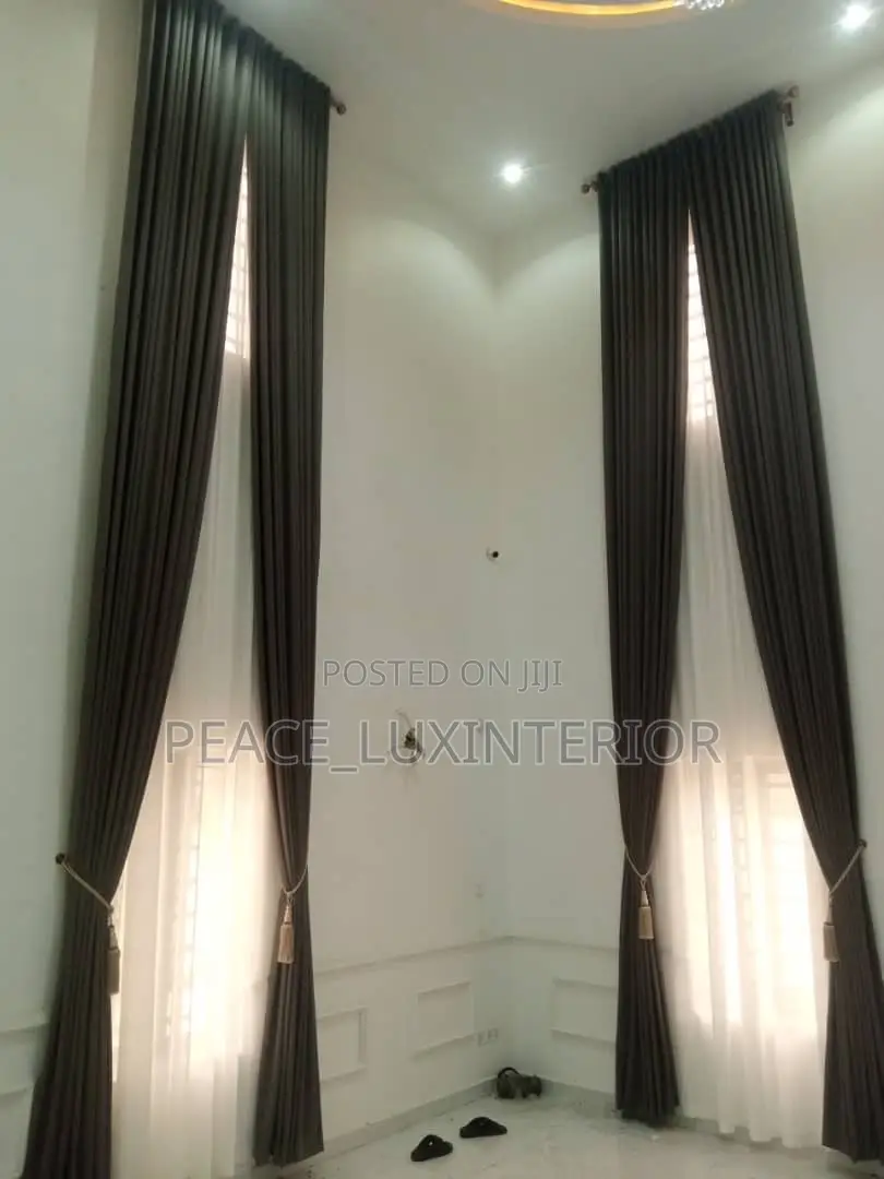 Dark Grey Unique Curtain