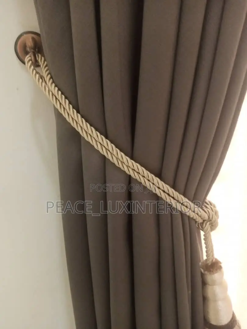 Dark Grey Unique Curtain