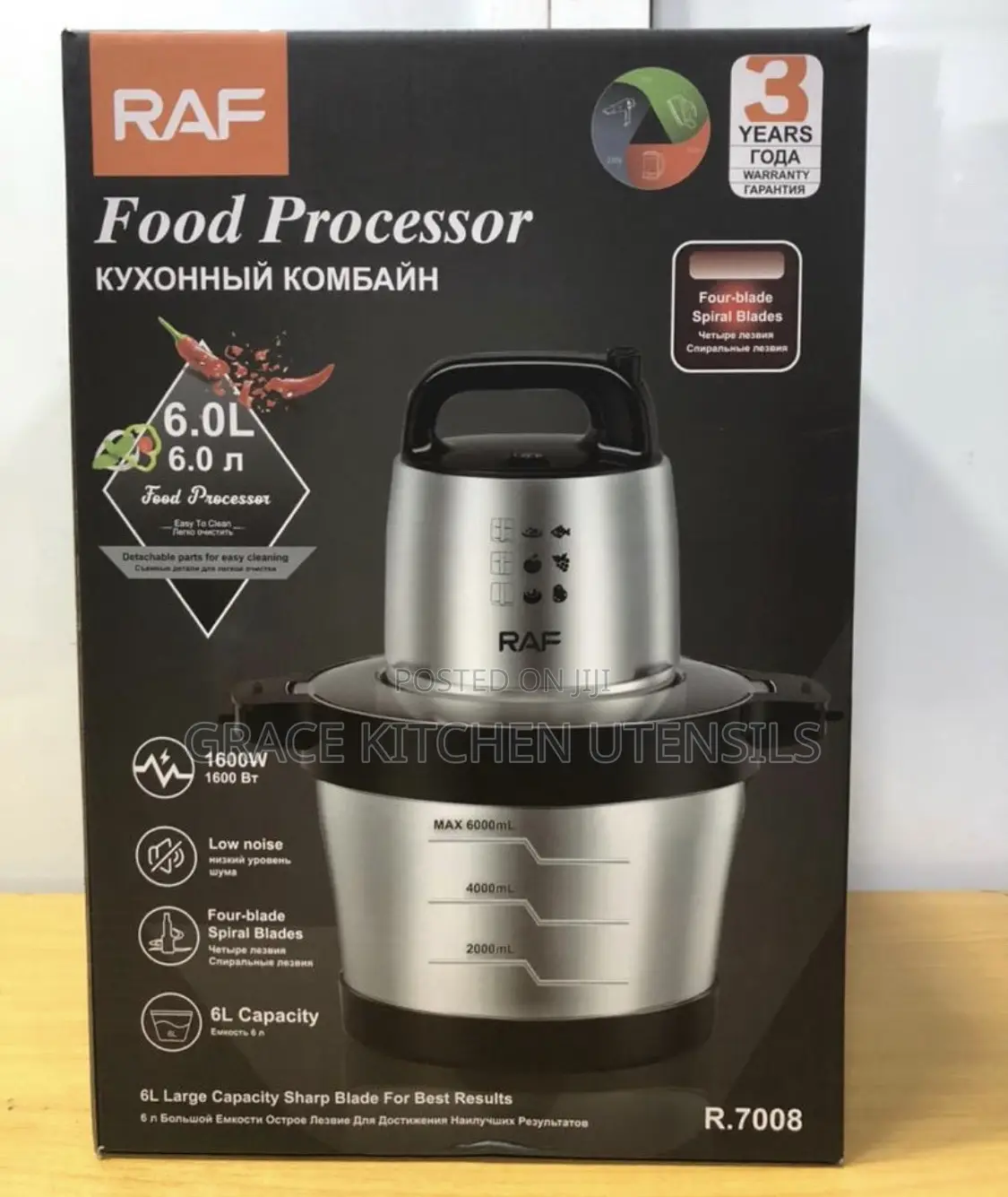 Raf 6 Litre Food Processor