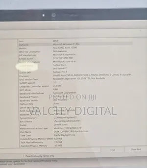 Laptop Microsoft Surface Pro 4 8GB Intel Core i5 SSD 256GB
