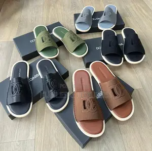 Original Dolce Gabbana Matured Suede / Leather Slippers