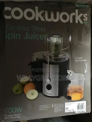 Cookworks Stainless Steel Spin Juicer 700w